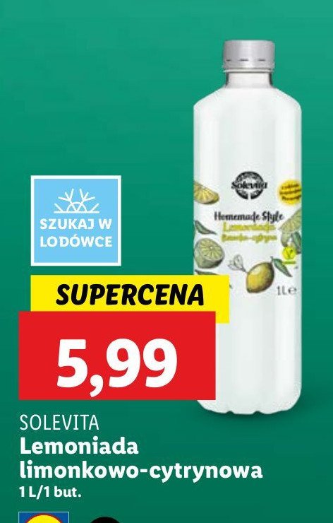 Lemoniada limonka-cytryna Solevita promocja