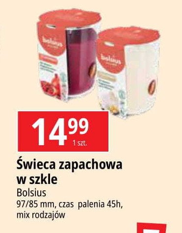 Świeca zapachowa w szkle 97/85 mm Bolsius promocja