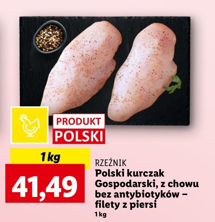 Filet z piersi z kurczaka z chowu bez antybiotyków i gmo Rzeźnik codzienna dostawa promocja