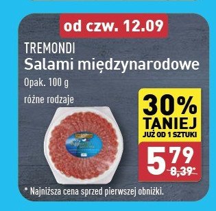 Salami międzynarodowe Tremondi promocja