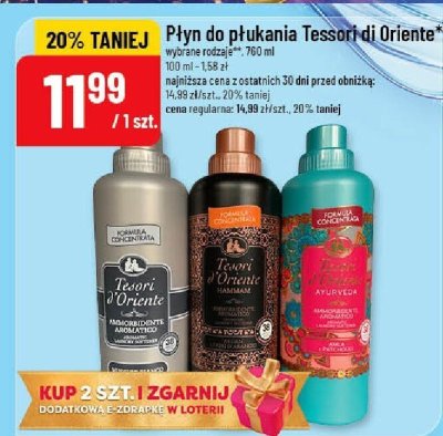 Płyn do płukania Tesori di Oriente promocja w POLOmarket