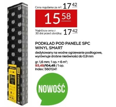 Podkład SPC WINYL SMART promocja w Abra Meble