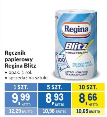 Ręcznik papierowy Regina Blitz promocja w Makro