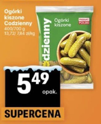 Ogórki kiszone Codzienny promocja w Delikatesy Centrum