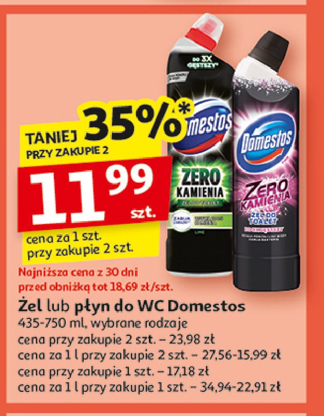 Żel do wc pink Domestos zero kamienia promocja