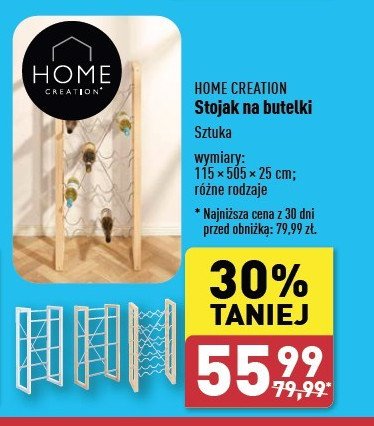 Stojak na butelki 115 x 505 x 25 cm Home creation promocja