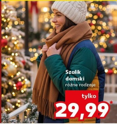 Szalik damski różne rodzaje promocja w Kaufland