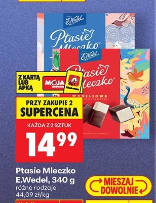 Ptasie Mleczko E.Wedel, 340 g promocja w Biedronka