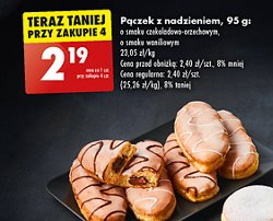 Pączek z nadzieniem czekoladowo-orzechowym promocja