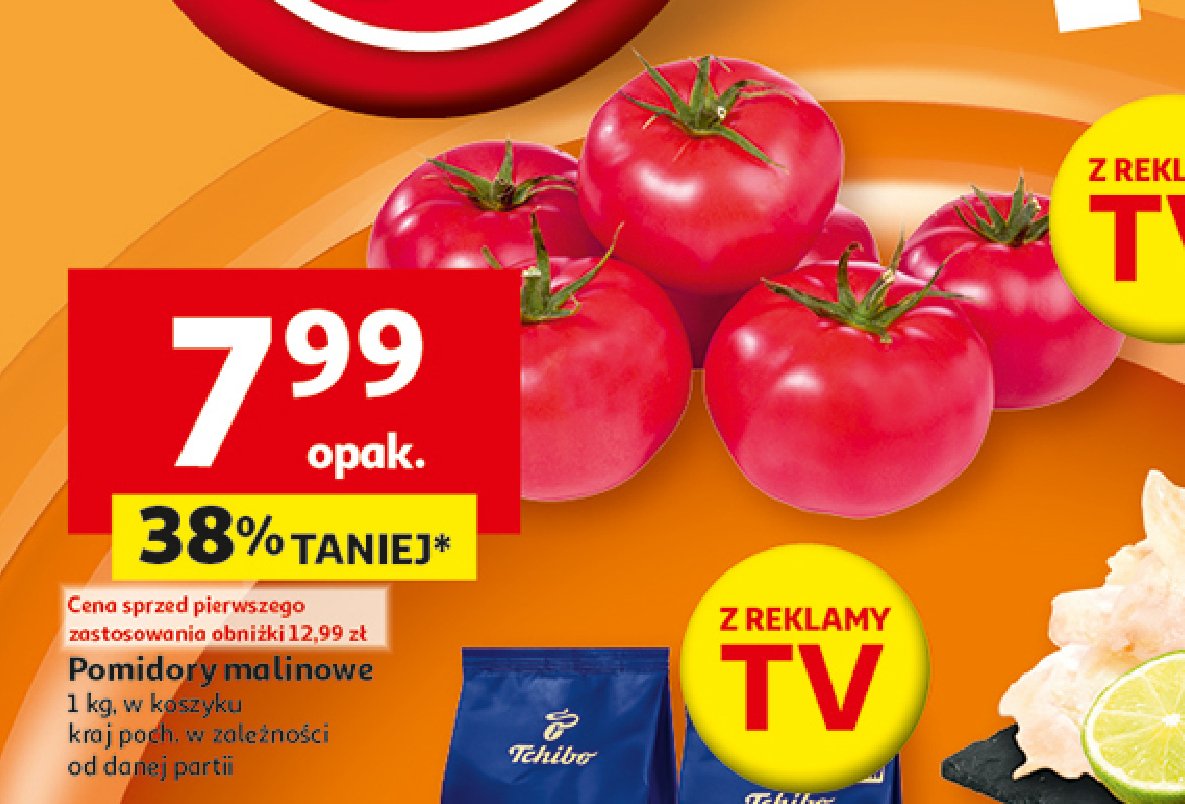 Pomidory malinowe promocja w Auchan