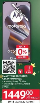 Smartfon EDGE 50 NEO CZARNY MOTROLA promocja w Selgros