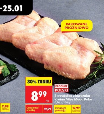 Skrzydełka z kurczaka Mega Paka  promocja w Biedronka