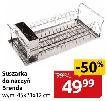 Suszarka do naczyń Brenda wym. 45x21x12 cm promocja w Black Red White