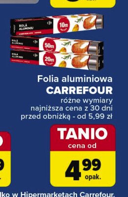 Folia aluminiowa 50 m. Carrefour promocja