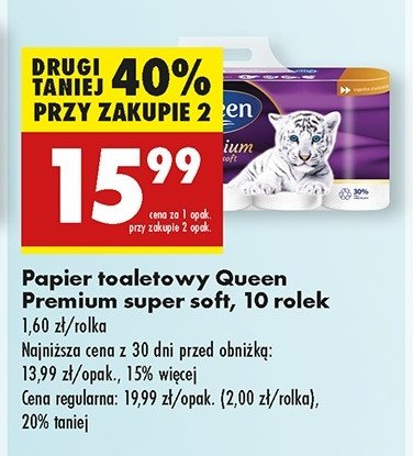 Papier toaletowy super soft Queen premium promocja