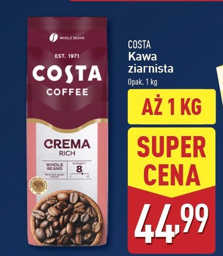 Kawa Costa coffee crema rich promocja