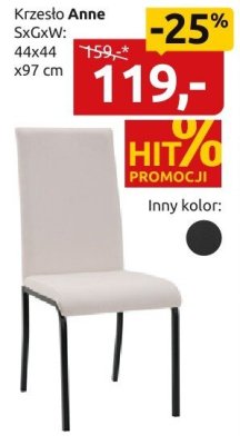 Krzesło Anne Black Red White promocja