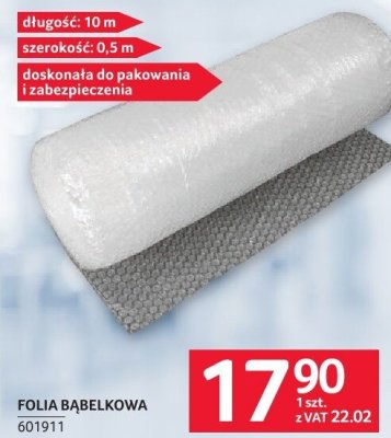 Folia bąbelkowa 601911 promocja w Selgros