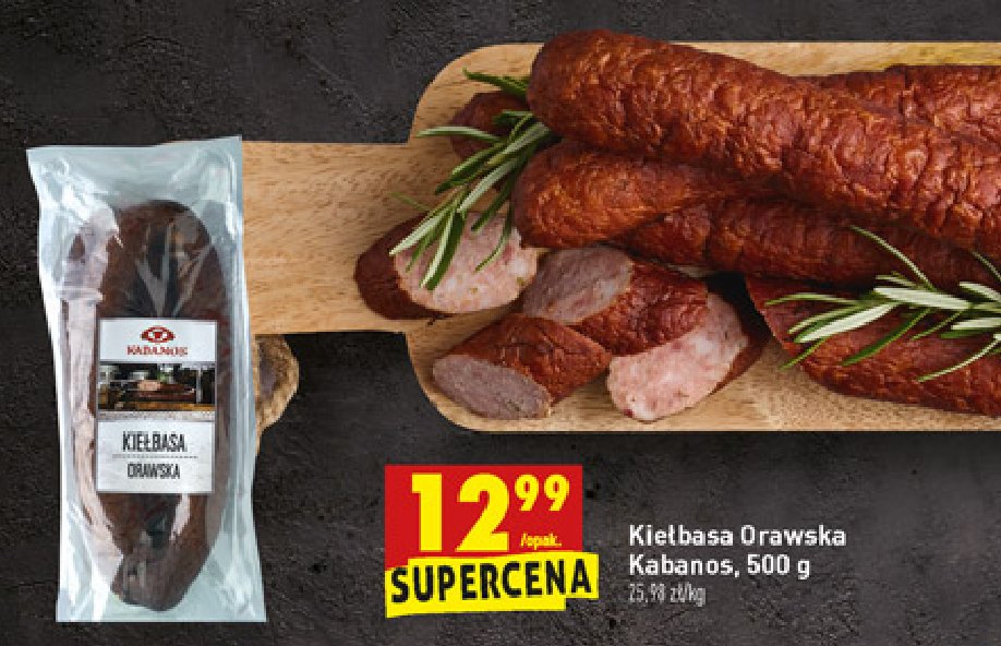 Kiełbasa orawska Kabanos promocja