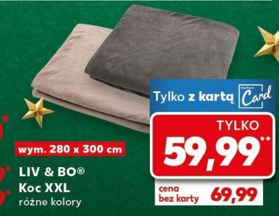 Koc XXL LIV & BO różne kolory promocja w Kaufland
