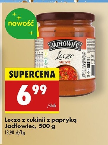 Leczo warzywne Jadłowiec promocja w Biedronka