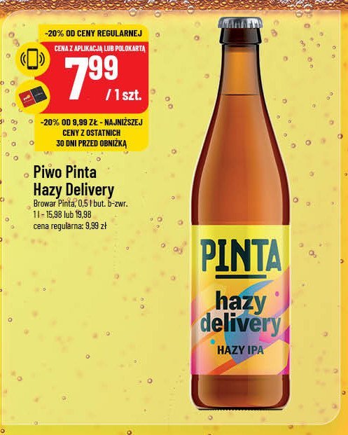 Piwo Pinta hazy delivery promocja w POLOmarket