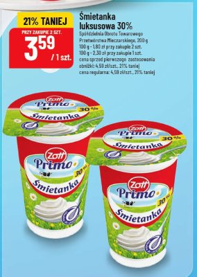 Śmietanka luksusowa 30% Spółdzielnia Obrotu Towarowego Przetwórstwa Mleczarskiego promocja w POLOmarket