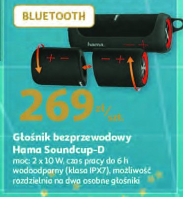 Głośnik soundcup-d czarny Hama promocja