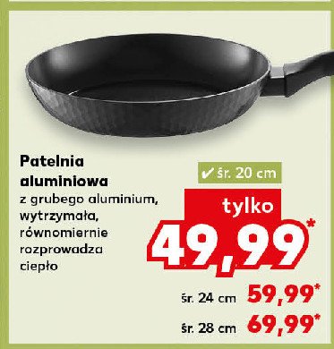 Patelnia aluminiowa 24 cm promocja