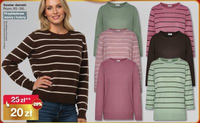 Sweter damski Rozm. XS-3XL promocja w Woolworth