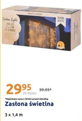 Zasłona świetlna 3 x 1,4 m promocja w Action