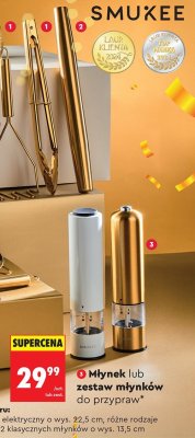 Młynek elektryczny / zestaw młynków do przypraw  promocja w Biedronka