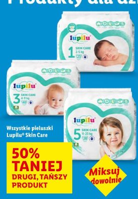 Pieluchy Lupilu Skin Care promocja w Lidl