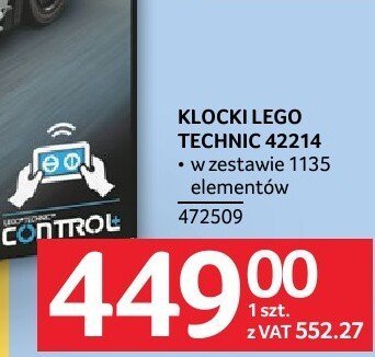 Klocki LEGO Technic 42214 w zestawie 1135 elementów 472509 promocja w Selgros