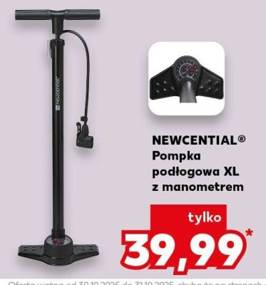 Pompka podłogowa XL z manometrem NEWCENTIAL promocja w Kaufland