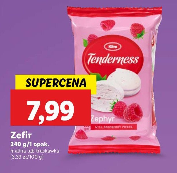 Zefir truskawkowy KLIM promocja