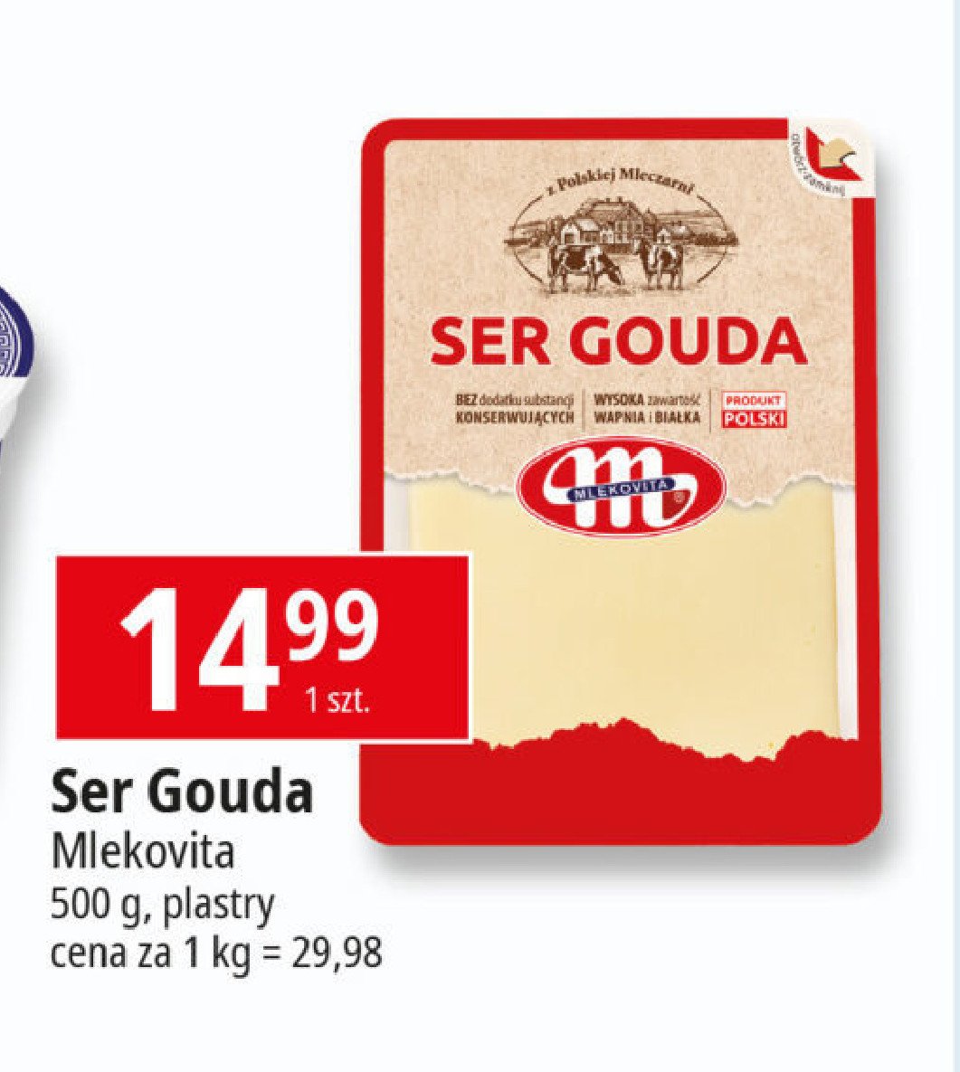 Ser gouda MLEKOVITA Z POLSKIEJ MLECZARNI promocja