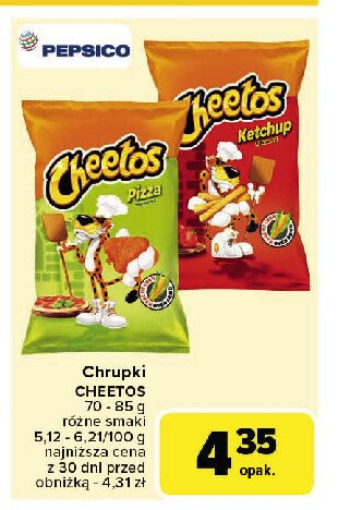 Chrupki pizzerini Cheetos promocja w Carrefour Market