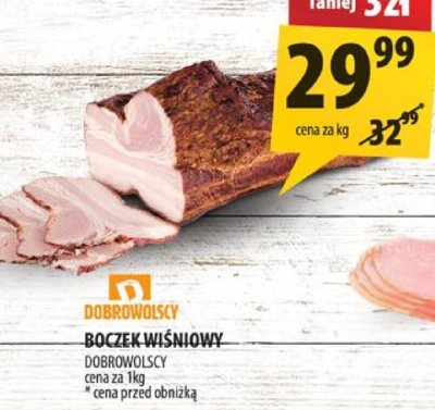 Boczek wieprzowy Dobrowolscy promocja w Arhelan