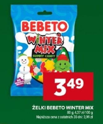Żelki Bebeto Winter Mix promocja w Stokrotka