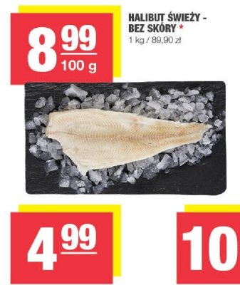 Filet halibuta świeży bez skóry promocja w SPAR