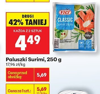 Paluszki Surimi Vici Classic promocja w Biedronka