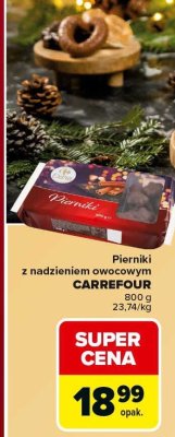 Pierniki z nadzieniem owocowym CARREFOUR promocja w Carrefour
