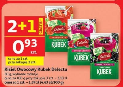 Kisiel Owocowy Kubek Delecta promocja w Auchan