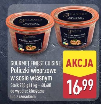 Policzki wieprzowe w sosie własnym  promocja w Aldi