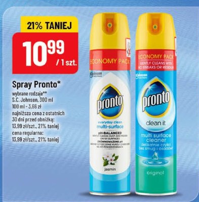 Spray do czyszczenia Pronto promocja w POLOmarket