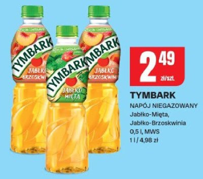 Napój Tymbark Jabłko-Mięta, Jabłko-Brzoskwinia promocja w Chorten