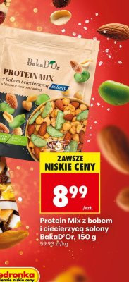 Protein Mix z bobem i ciecierzycą solony BakaD'Or promocja w Biedronka
