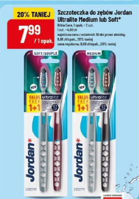 Szczoteczka do zębów Jordan Ultralite Medium lub Soft promocja w POLOmarket