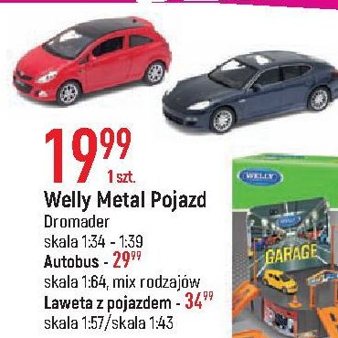 Laweta z pojazdem 1:57 Welly promocja